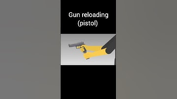 Reloading gun(pistol) (Animation training #1) #shorts #animation #gun