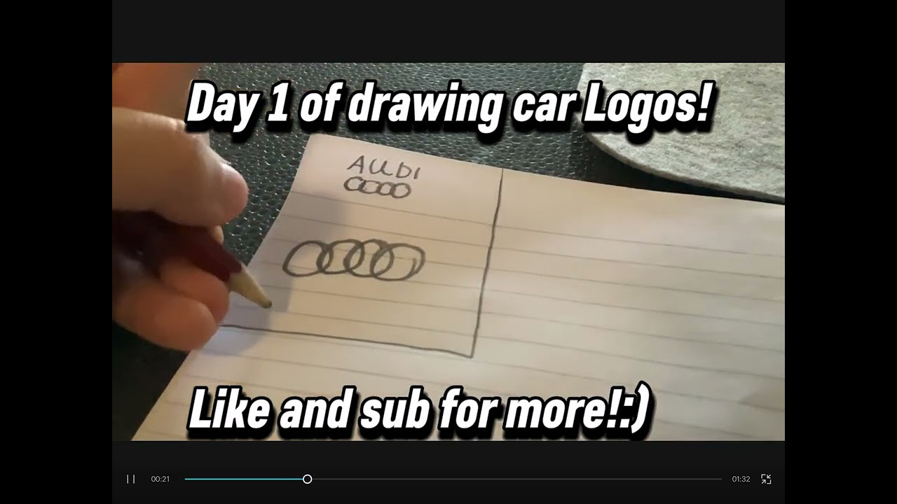 Day 1 of drawing car Logos wich one next ￼!