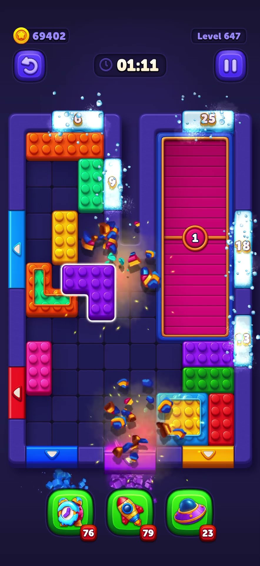 Block Out! Level 647 Solution | Color Sort Puzzle Gameplay