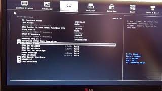 Msi B250 Pc Mate Ms 7a72 U3e1 Bios Factory Settings Youtube