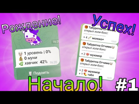 Молоко Бот | #1 • Начало Коровки! Игра в телеграме МуБот