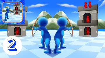 Attack on Tower: Archer Battle All Levels Gameplay Part 2 - Android, iOS