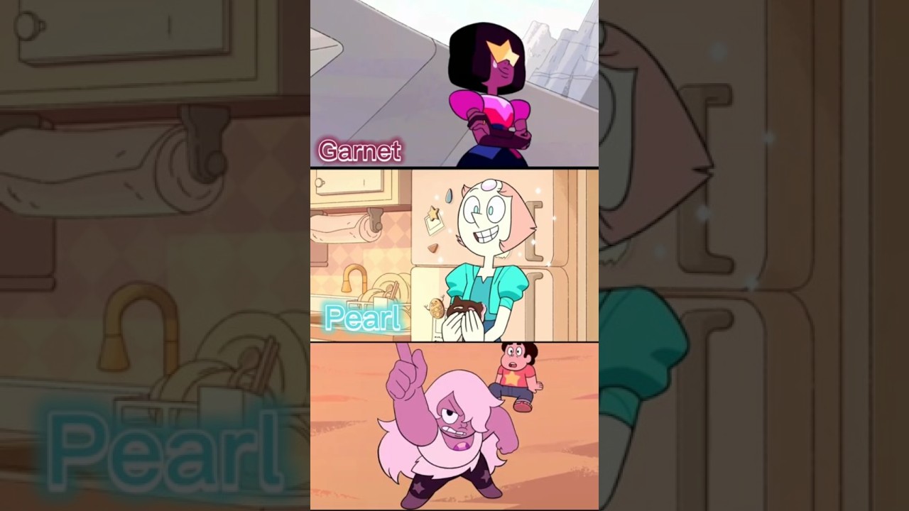 cristal gems - Steven universe - garnet, amatista y perla