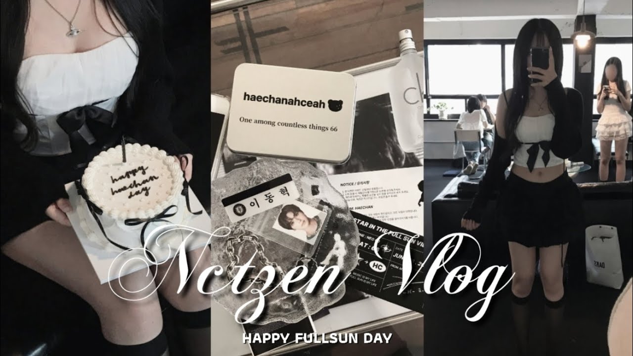 [시즈니 브이로그] 미소녀들과 보낸 해프 대명절!• 해찬날 • 생카 • 주문제작 케이크 • 시즈니룩 • 엔시티