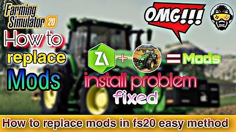 How to replace mods in FS 20//FS 20 mods replace with APK EDITOR//fs20 install error fix//fs20 mods