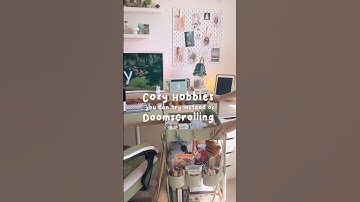 Cozy hobbies instead of doomscrolling 🗒️ #cozyhobbies #doomscrolling