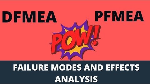 FMEA Process I dfmea and pfmea I Design FMEA Vs Process FMEA in detail