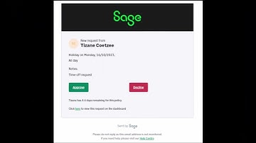 Sage HR: Leave Management - Managing time off