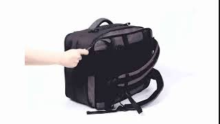 【LUCALIER】 セパレート多機能バッグ ファスナーを開いてバッグの容量をアップ！