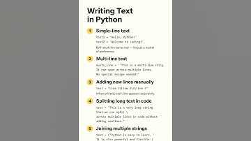 Python Basics 💡Easy Ways to Write Strings or Text in Python |Beginner-Friendly Guide #⃣ #programming