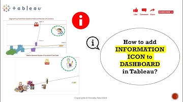 How to add INFORMATION ICON to DASHBOARD in TABLEAU? | Advance Tableau