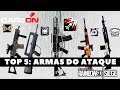 TOP 5: MELHORES ARMAS DO ATAQUE || RAINBOW SIX SIEGE