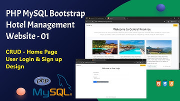 1 Hotel Website | PHP MySQL Bootstrap | Home page and Login Register | CRUD