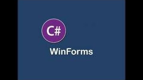 01 ( WinForms : C# ): Introduction à la programmation événementielle en C#