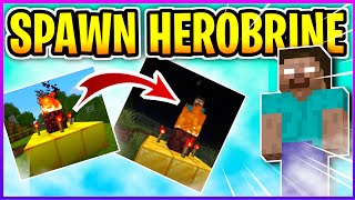 HEROBRINE ADD-ON FOR MINECRAFT | How to spawn herobrine in minecraft screenshot 4