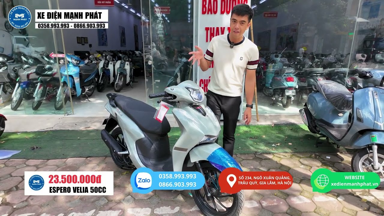 REVIEW CHI TIẾT XE GA “VISION” 50CC ! Xe ga 50cc VELIA ĐẾN TỪ TẬP ĐOÀN DETECH