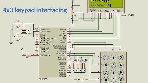 Keypad interfacing with microcontroller