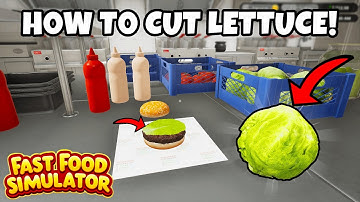 HOW TO USE LETTUCE IN FAST FOOD SIMULATOR TUTORIAL