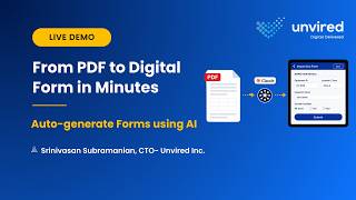Convert PDFs into Enterprise Digital Forms with AI | Live Demo