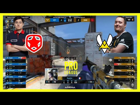 [WIN OR GO HOME] Gambit vs Vitality: CSGO ESL Pro League HIGHLIGHTS Quarterfinals - Vertigo