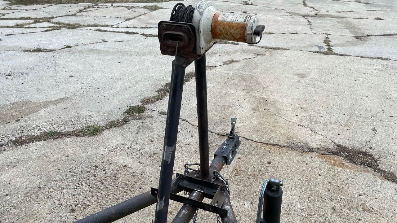 Installing a WINCH! Utility trailer upgrages! YouTube