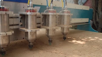 CNC Machine Working Video | 6 Spindle CNC Wood Router | CNC Lahore Pakistan