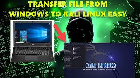 Transfer files from Windows to Kali Linux with Apache EASY