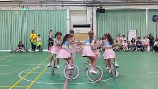 115 4 25 屏東縣主委盃獨輪車錦標賽 國小團花第二名 民和國小
