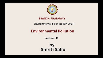 Environmental Sciences | Pollution | AKTU Digital Education