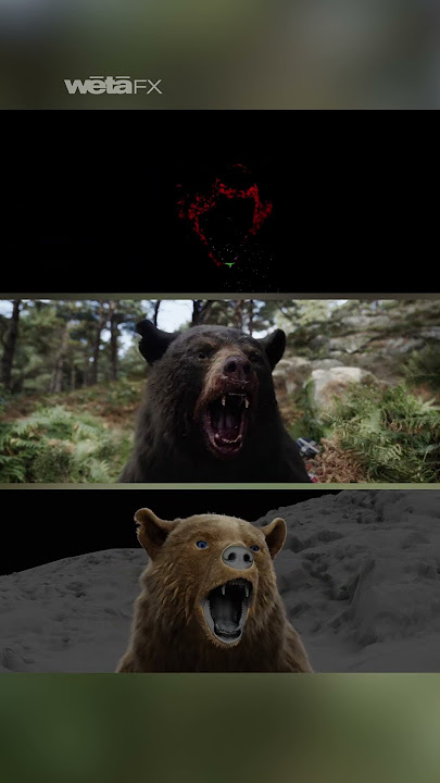 Distracted | Cocaine Bear | Wētā FX #vfxshorts  #vfx