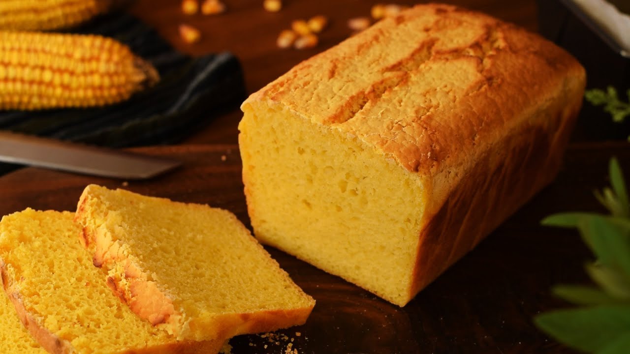 Pâine 100% din porumb ■ Vegan Cornmeal Bread ASMR