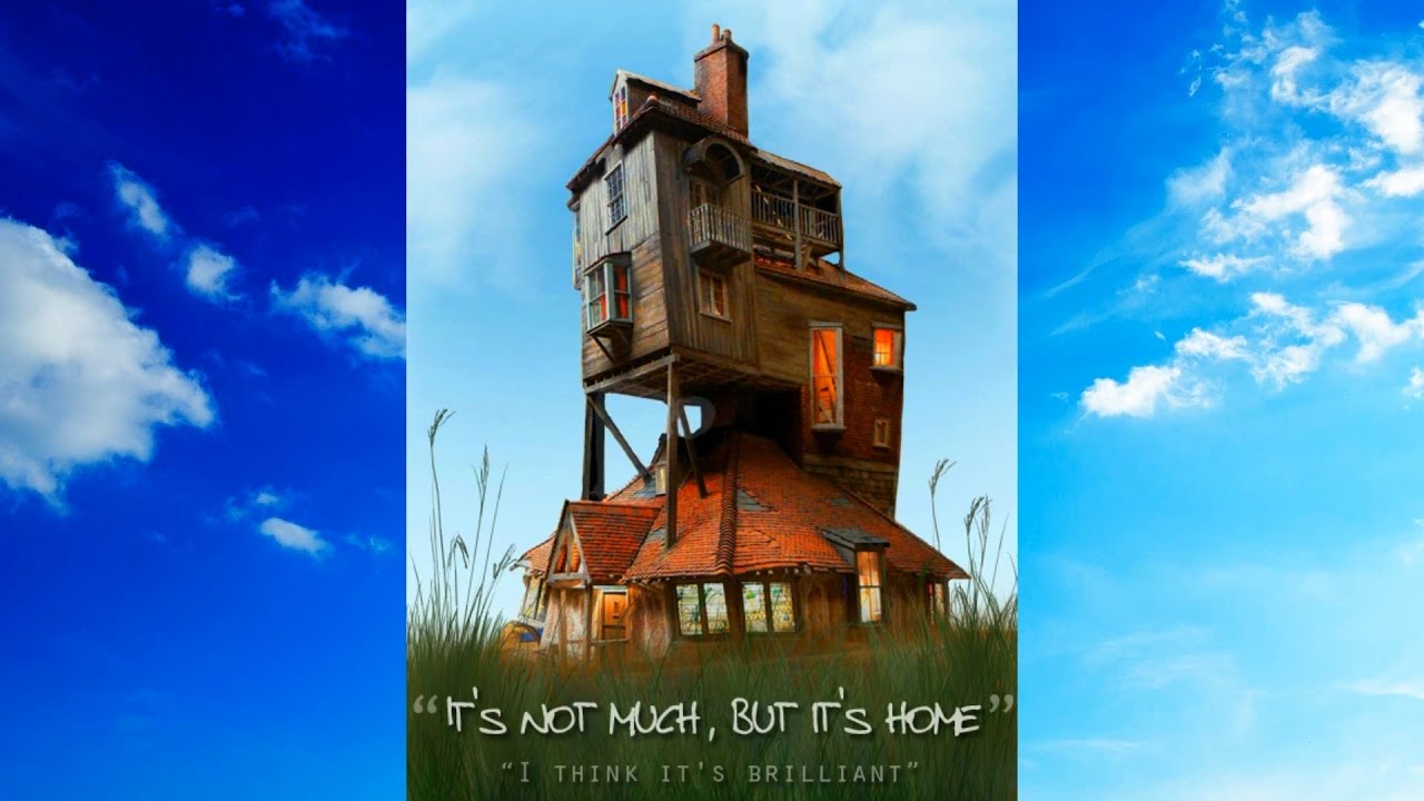Harry Potter--Building The Burrow--Time Lapse 8 - YouTube