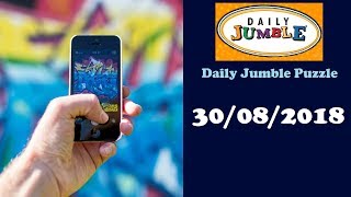 Daily Jumble Puzzle August 30 2018