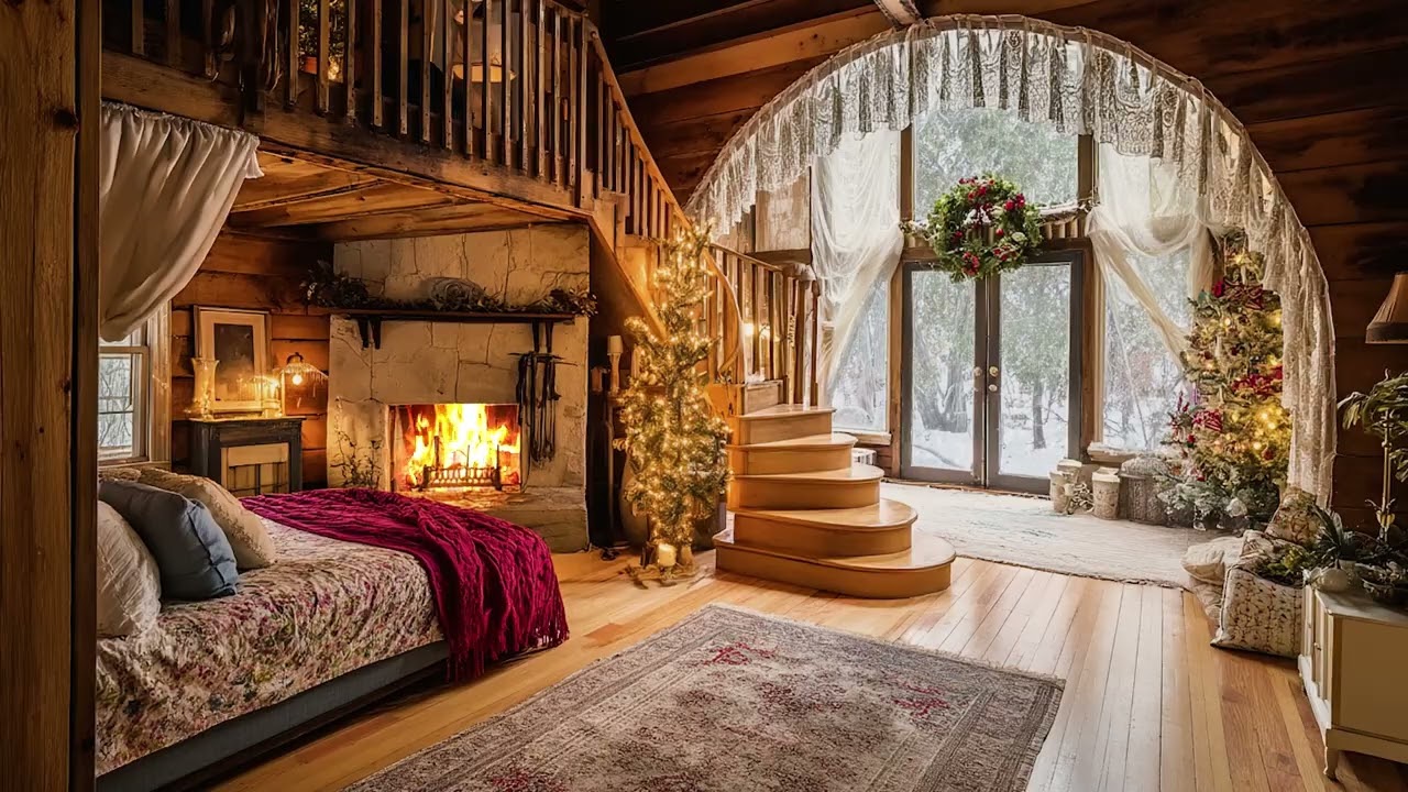 Ash Settling Where Stories Once Began | Gentle Fireplace Ambience for Rest and Quiet Memory