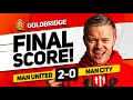 I TOLD YOU! Man United 2-0 Man City MATCH REACTION!