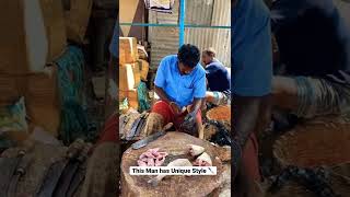 This Man Has Unique Style Fish Cutting🔪Agree??