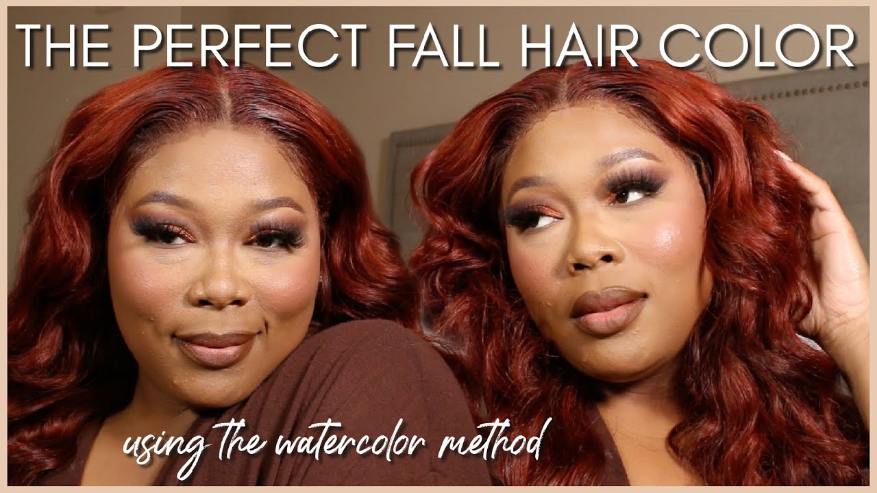 THE BEST *FALL* HAIR COLOR! TRYING THE WATER COLOR METHOD REDDISH