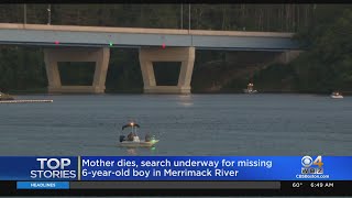 Mother dies, 6-year-old boy missing in Merrimack River