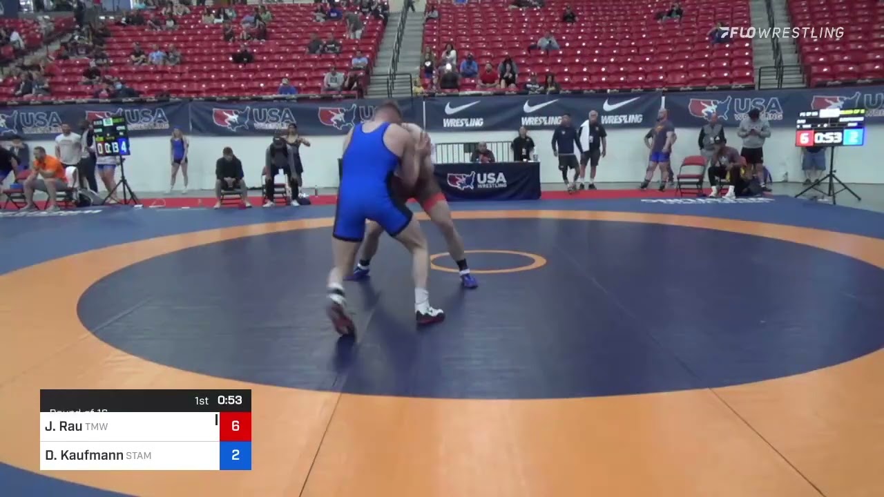 97 Kg Round Of 16 - Josef Rau, Wildcat WC  -  TMWC Vs Darien Kaufmann, Stampede Wrestling Club
