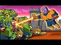 Thanos vs Zombies...INFINITY GAUNTLET DEFENSE! (Minecraft)