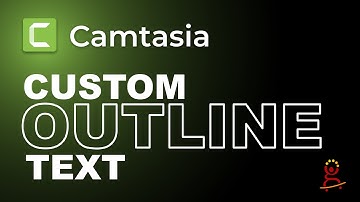 How to create OUTLINE text in Camtasia Natively | Camtasia Outline Text Tutorial