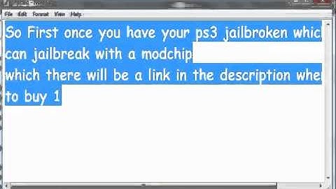 What You Need To Jailbreak PS3 And How To!!!
