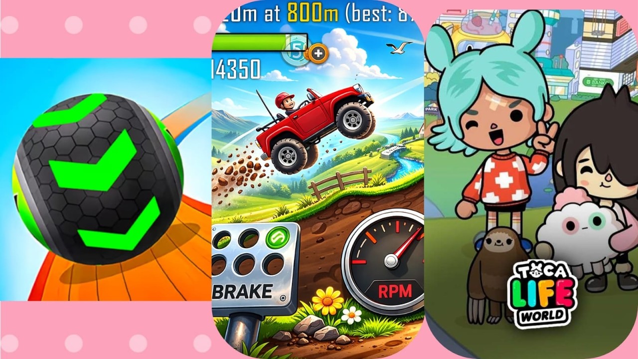 Toca World | Going ball | Hill Climb Racing