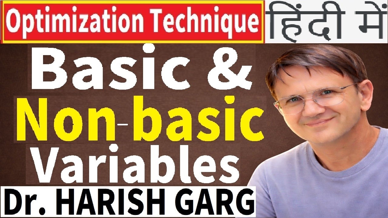 Basic and Non-Basic Variables of LPP | Examples - YouTube