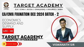 16.CA_CMA_FOUNDATION_ECONOMICS_DEMAND_AND_SUPPLY_LEC-16_BY_VISWANATH_SIR #ca  #cma #acca #cmausa