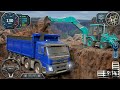 Heavy Excavator &amp; Dump Truck driving Challenge: Bridge Construction Mission! 👷‍♂️
