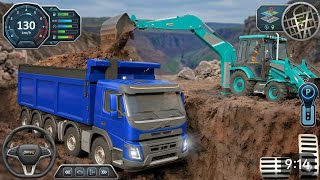 Heavy Excavator &amp; Dump Truck driving Challenge: Bridge Construction Mission! 👷‍♂️