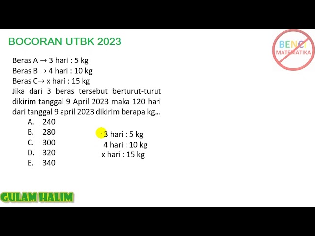 Bocoran soal UTBK 2023 Gelombang 1, aplikasi deret bilangan class=