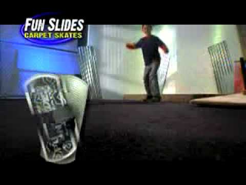 Fun Slides Carpet Skates In Action - Great Fun!