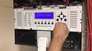 Mavili Adresli Yangın Kontrol Panelindeki Yangın Ve Hataları Yazdırma Işlemi .Zatek.tr